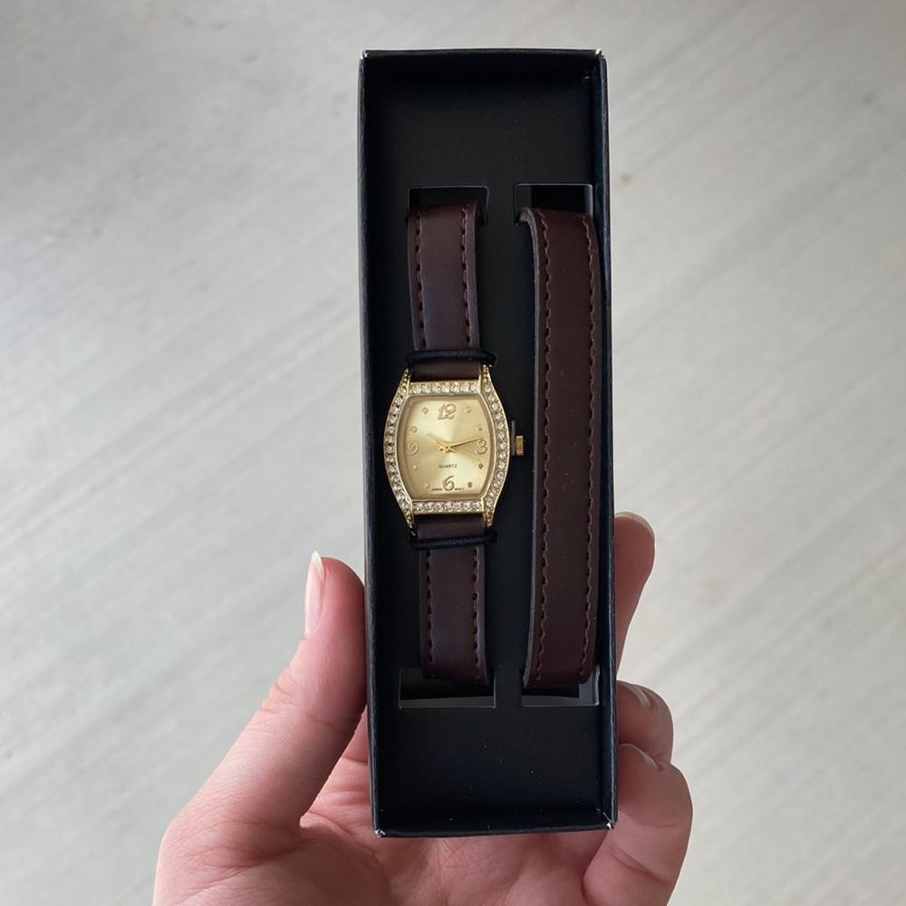 Gold-tone Avon Wrap Watch